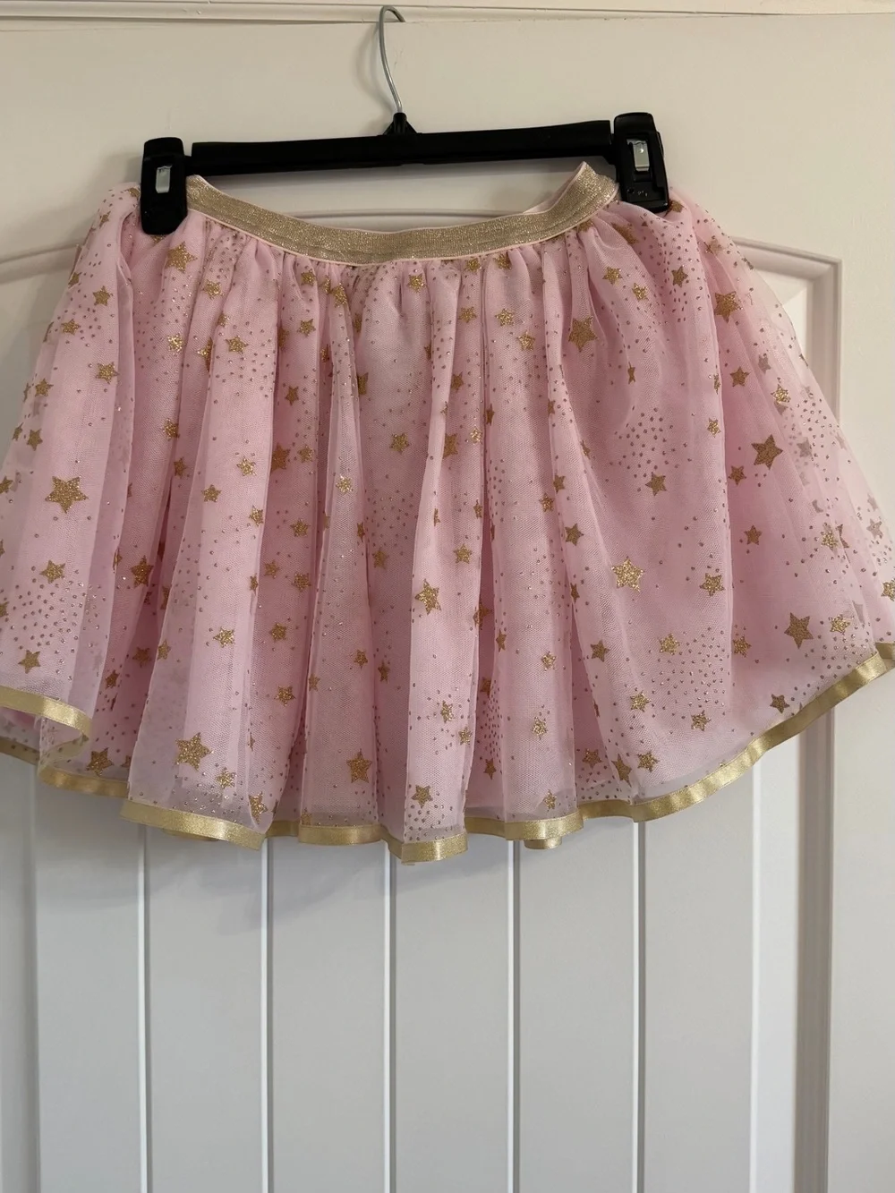 Gymboree Pink Tulle Skirt with Gold Star Accents